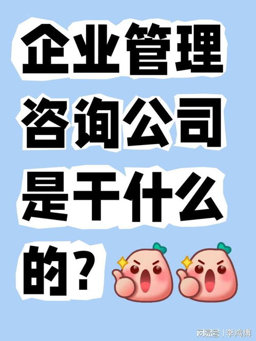企業(yè)管理咨詢公司是干什么的